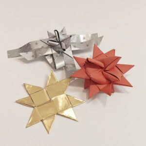 Folding Paper Stars with Vivian